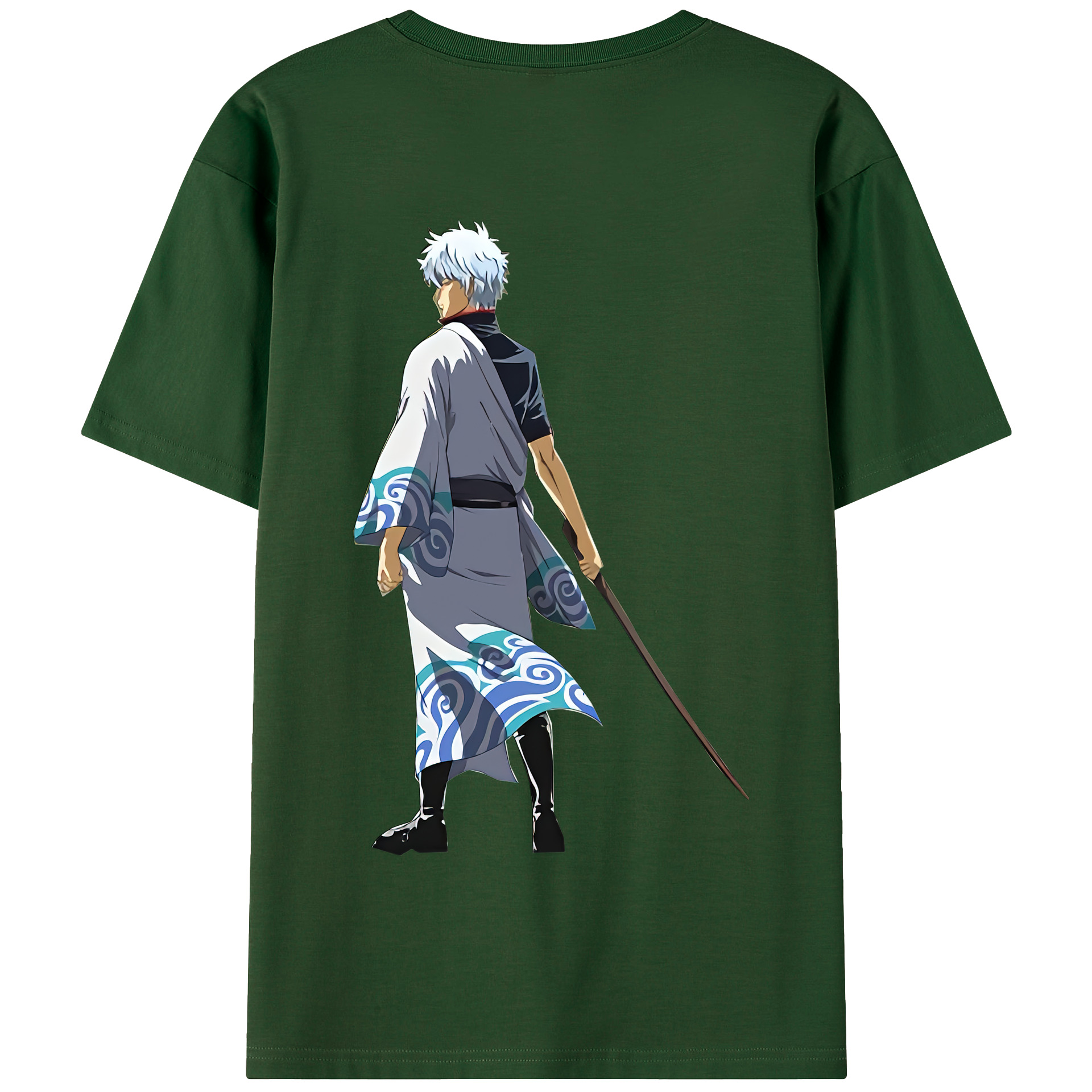 （画像用） ぎんたま 坂田銀時（さかたぎんとき） 神楽 志村新八（しむら しんぱち） GINTAMA Sakata Gintoki Kagura Shimura Shinpachi 綿100％半袖Tシャツ（背面プリント）